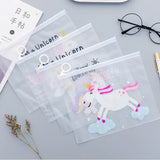 Transparent Pattern Case Cosmetic Bag Cactus Unicorn Leopard Makeup Travel Box