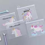 Transparent Pattern Case Cosmetic Bag Cactus Unicorn Leopard Makeup Travel Box