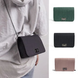 Women Chain Crossbody Bag Small Shoulder Bag PU Buckle B88