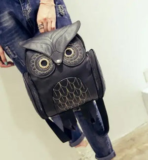 Cartoon Owl Women Backpack School Bags Teenage Backpacks 4colors
