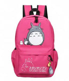 Preppy Woman Casual Nylon Totoro Bagpack Double Shoulder School Bag