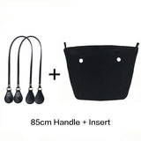 Canvas Inner Pocket Insert with Handles for Classic O Bag Mini