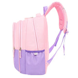 Pink Purple Cartoon Backpack for Girls