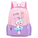 Pink Purple Cartoon Backpack for Girls