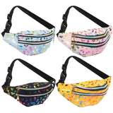 Holographic Waist Pack Bags Glitter Fanny Pack Waterproof Belt Bag