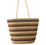 Straw Woven One-shoulder Bag Leisure Female Beach Bag