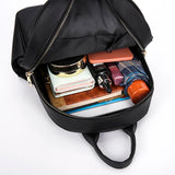 Small Leather Women Backpack Set for Teenagers Girls Female Travel Bag