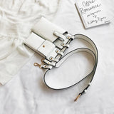 2 Pcs Women Waist Bag Hip Hop Leather Belt Bags Tactical Crossbody Chest Bag