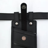 Women's 2-Piece Leather Waist Bags Crossbody Chest Purses