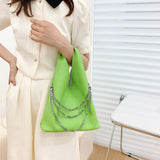 2-Piece Women's Bucket Tote Bag Set - PU Leather Shoulder Crossbody Handbags