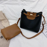 2-Piece Winter Bag Set: Tote Handbags, Shoulder Bags, Clutch Crossbody