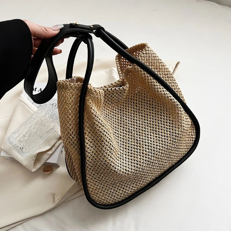 Straw Beach Bag Rattan Woven Handbag Shoulder Bag SG389