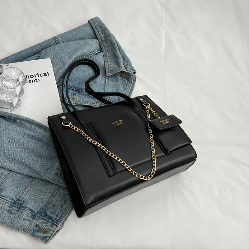 Women's Large Capacity Tote Bag Shoulder Bag Top Handle Briefcase