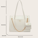 Women's Large Capacity Tote Bag Shoulder Bag Top Handle Briefcase