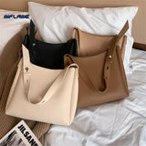 2 Sets Casual Tote Bags PU Leather Shoulder Bags for Women Female Travel Bag