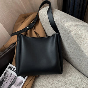 2 Sets Women's Casual PU Leather Totes Shoulder Bags Lady Travel Bag
