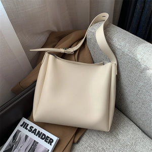 2 Sets Casual Totes Bag PU Leather Shoulder Bags for Women Female Travel Bag