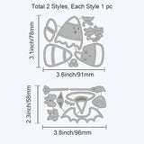 2 Sets Halloween Candy Corn Metal Cutting Dies for DIY Scrapbooking Embossing