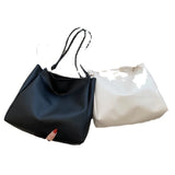 2 Sets PU Leather Shoulder Bags Casual Tote for Women Travel Lady Underarm Bag