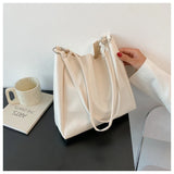 2 Sets PU Leather Shoulder Bags Casual Tote for Women Travel Lady Underarm Bag