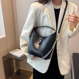 2-Piece Set PU Leather Shoulder & Crossbody Tote Bags for Women