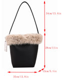 2 Sets PU Leather Shoulder Bags for Women Travel Lady Handbag
