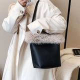 2 Sets PU Leather Shoulder Bags for Women Travel Lady Handbag