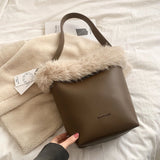 2 Sets PU Leather Shoulder Bags for Women Travel Lady Handbag