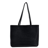 Women's Stone Pattern Handbag Soft Pu Leather Tote Bag Top-Handle Shoulder Bags