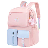 Rainbow School Backpacks for Teen Girls 1-6 Grade Travel Bag