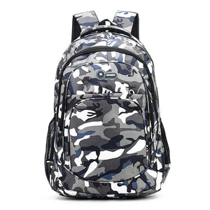Camouflage Waterproof School Bags for Boys Girls Orthopedic Backpack