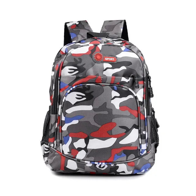 Camouflage Waterproof School Bags for Boys Girls Orthopedic Backpack