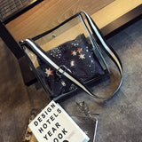 Transparent Composite Bags Teenager Girls Beach Bag Women Jelly Bag