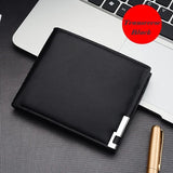 Men Wallets Purse Short Male Transverse Clutch Leather Wallet Men Mini Purse