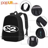 2 Unlimited Backpack Large Capacity Vintage Softback Gym Tote Bag