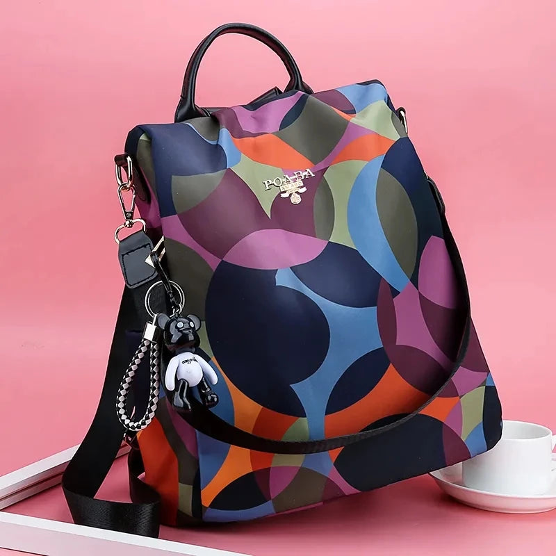2 in 1 Backpacks Women Shoulder Bags School Girls Travel Bagpacks