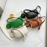2 in 1 Shoulder Bag with Mini Round Purse Crossbody Bags Women PU Leather