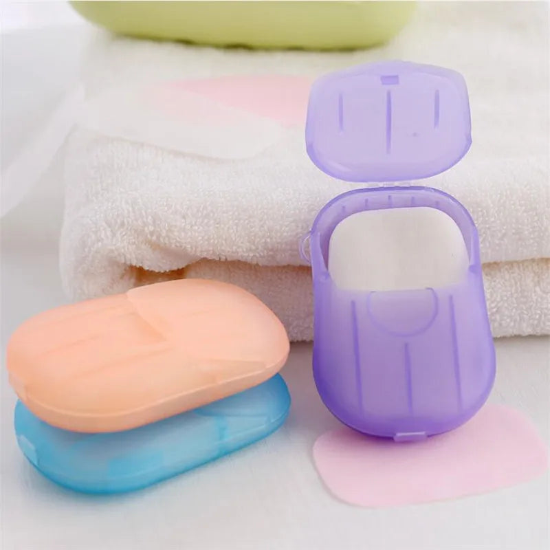 Travel Paper Cleaning Soaps Portable Hand Wash Soap - 20/40/80pcs
