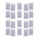 20 Clear Card Holder Cases - ID, Bus, Student Cards Protection