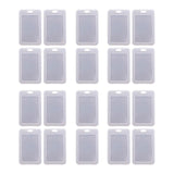 20 Clear Card Holder Cases - ID, Bus, Student Cards Protection