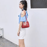 2008 Women's Retro Single Shoulder Slant Bag with Coloured Cover Lock