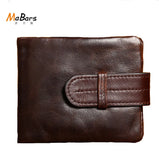 Vintage Cow Leather Men Wallets Male Carteira