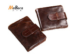 Vintage Cow Leather Men Wallets Male Carteira