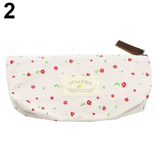 Fresh Flower Floral Case Cosme tic Makeup Tool Bag Storage Pouch Purse