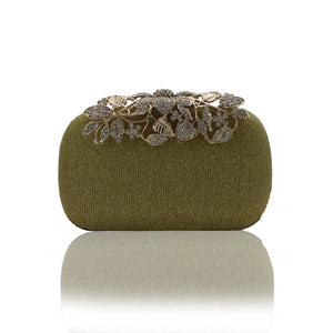 Kingluck Pu Wedding Clutch with Pearls