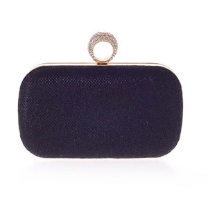 Mini Flap Pu Clutches Three Chains Bag Hand Ru