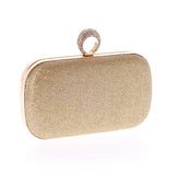 Mini Flap Pu Clutches Three Chains Bag Hand Ru