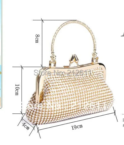 High Style Diamond Evening Hangbag, Free Shipping
