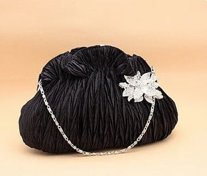 2016 Diamond Satin Flower Evening Clutch Mini Bag