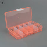 Plastic Beads Storage Multicolor 10 Slots Jewelry Packaging Boxes